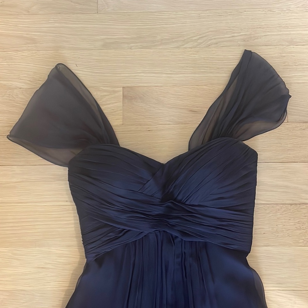 A sale bridesmaids dress, navy